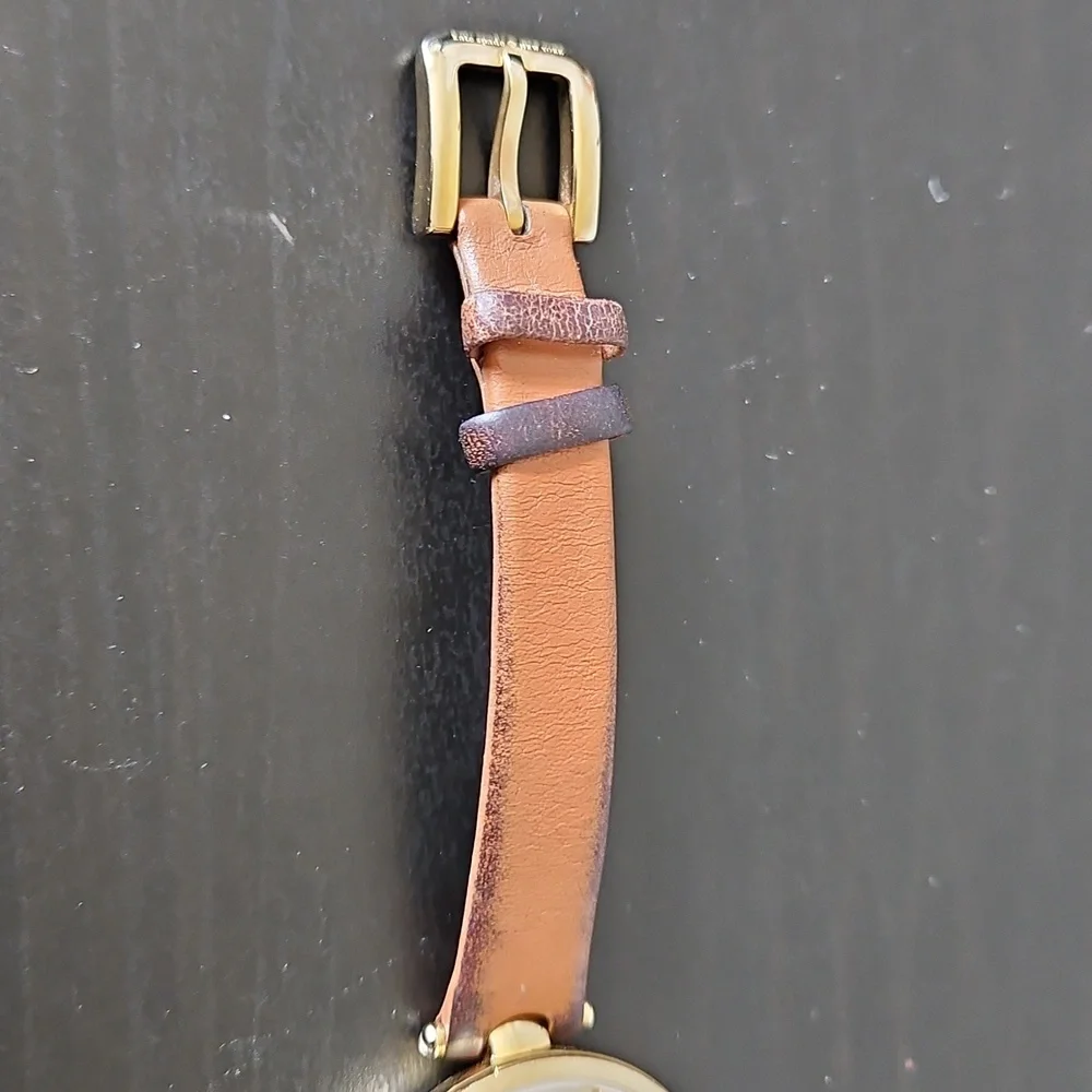 ♠️Kate Spade New York Holland 3-Hand Brown Leather Watch